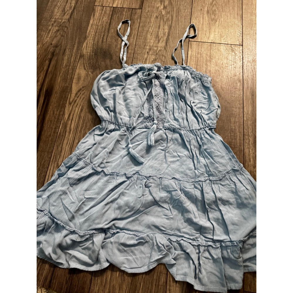 Kiwi & Punch Light Baby Blue Indie Spaghetti Strap Dress - Worn Twice